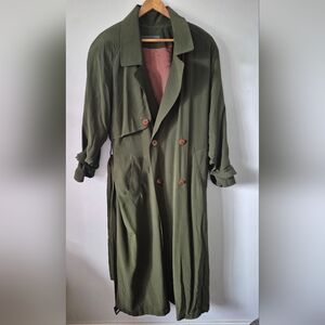 Via Spiga Olive Green Trench Coat